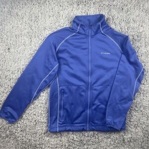 Columbia Mens Jacket Blue Omni Wick Advanced Evaporation Full Zip Large